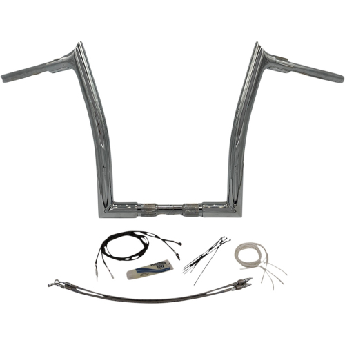 Fat Baggers, Inc. - Fat Baggers, Inc. 1-1/2in. EZ Install Pointed Top Handlebar Kit - Chrome - 809614