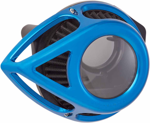 Arlen Ness - Arlen Ness Clear Tear Series Air Cleaner Kit - Blue Anodized - 18-903