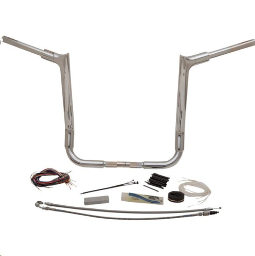 Fat Baggers, Inc. - Fat Baggers, Inc. 1-1/2in. EZ Install Pointed Top Handlebar Kit - Chrome - 809116
