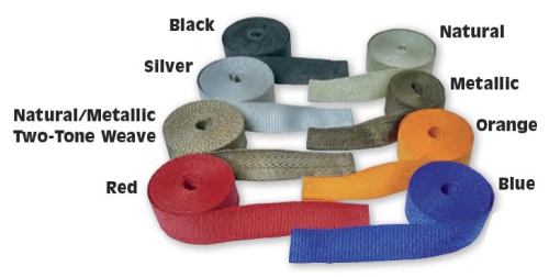 Cycle Performance - Cycle Performance Exhaust Pipe Wrap - 1in. x 50ft. - Metallic with 4 Silver Ladder Tie Clamps - CPP/9052SL