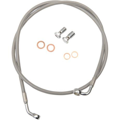 LA Choppers - LA Choppers Stainless Steel Brake Line Kit - 18in.-20in. Ape Hangers - LA-8230B19