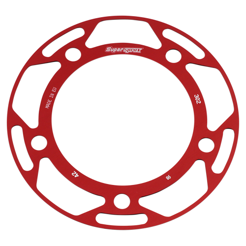 Supersprox - Supersprox Edge Disc Insert - 42T Rear Sprocket - Red - RACD-302-42-RED