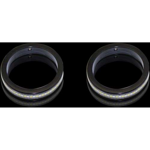Custom Dynamics - Custom Dynamics LED Wrap-Around Turn Signals with Smoke Lenses - Black - WA-37-AW-BS