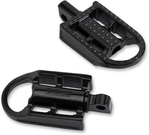 Biltwell Inc. - Biltwell Inc. Mushman Footpegs - Black Electroplate - FP-MSH-SS-BK