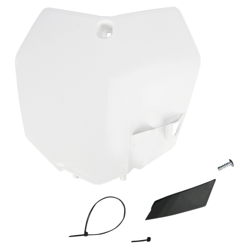 UFO Plastics - UFO Plastics Front Number Plate - White - KT04051-041