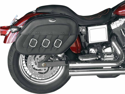 Saddlemen - Saddlemen Rigid-Mount Quick-Detach Slant Saddlebag - Drifter - 3501-0232