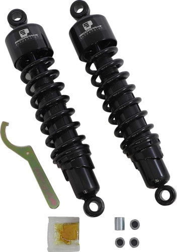 Progressive Suspension - Progressive Suspension 412 Series Magnum Steel Spring 13.5in. Shock - Black - 412-4266B