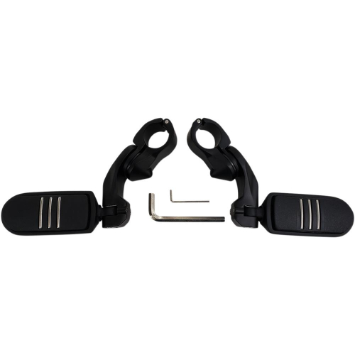 Rivco Products - Rivco Products Highway Pegs with 2-1/2in. Mounting Arms - Black with Custom Pegs - MV150MB