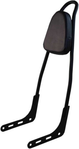 Motherwell - Motherwell One-Piece Sissy Bars - Matte Black - 156T-18-MB-WP