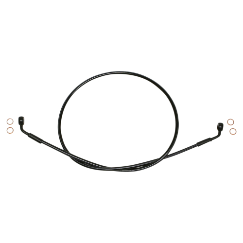 Magnum - Magnum Black Coated XR Stainless Front Brakeline Kit with Black Fittings - 52in. Total Length - SBB0606-52