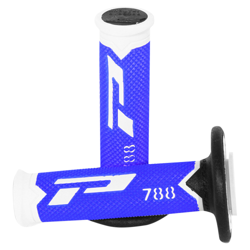 Pro Grip - Pro Grip Cross Triple Density 788 Grips - White/Blue/Black - 788WHBLBK