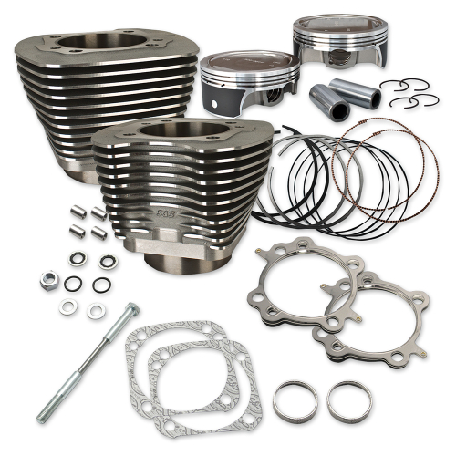 S&S Cycle - S&S Cycle 124in. Big Bore Kit - Silver Powder-coat - 910-0338