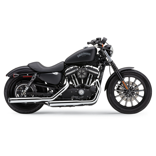 Cobra - Cobra 3in. Slashcut Slip-On Mufflers - Chrome - 6031