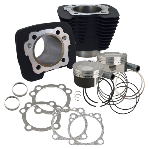 S&S Cycle - S&S Cycle 1250cc Conversion Kit - Compression 11.2:1 - Silver - 910-0446