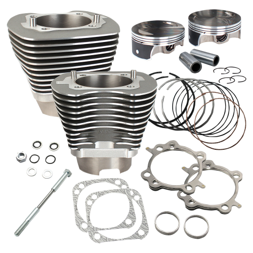 S&S Cycle - S&S Cycle 124in. Big Bore Kit - Black Powder-coat - 910-0469