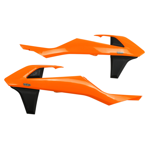 UFO Plastics - UFO Plastics Radiator Covers - KTM Orange - KT04061-999