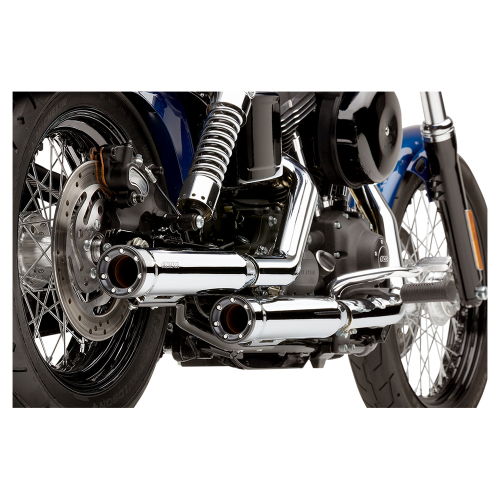 Cobra - Cobra 3in. RPT Slip-On Mufflers - Chrome - 6055