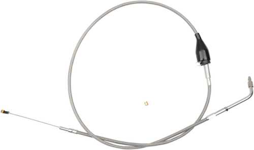 LA Choppers - LA Choppers Stainless Braided Idle Cable Kit - 12in.-14in. Ape Hangers - LA-8210ID13