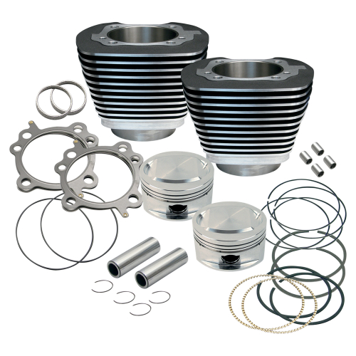 S&S Cycle - S&S Cycle 95in. Big Bore Kit - Black Powder-Coated - 910-0204