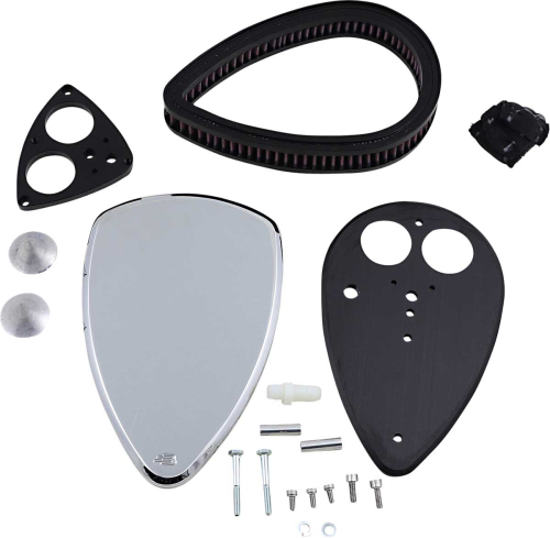 Baron Custom Accessories - Baron Custom Accessories Big Air Kit - Smooth Chrome - BA-2013-00