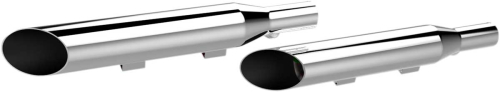 Khrome Werks - Khrome Werks 3in. HP-Plus Slip-On Mufflers - Slash Cut - Chrome - 1801-0658