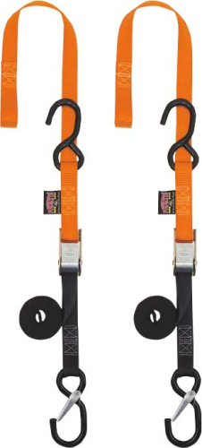 Powertye - Powertye 1in. Cam Buckle with Soft-Tye Sewn-In - Orange - 23629-SR