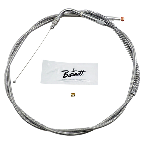 Barnett - Barnett Stainless Clear-Coated Throttle Cable (+10in.) - 102-30-30020-10
