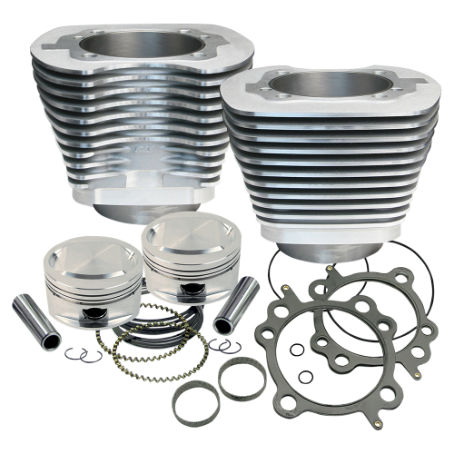 S&S Cycle - S&S Cycle 95in. Big Bore Kit - Silver Powder-Coated - 910-0200