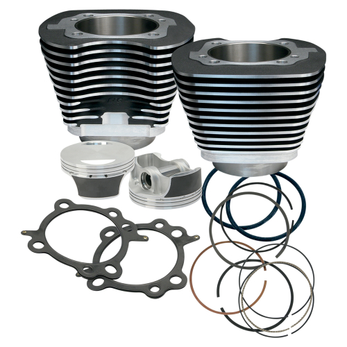 S&S Cycle - S&S Cycle 97in. Big Bore Kit for 88in. Motors - Black Powder-Coat - 910-0205