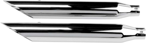Khrome Werks - Khrome Werks 3in. HP-Plus Slip-On Mufflers - Slash-Cut - Chrome - 202350