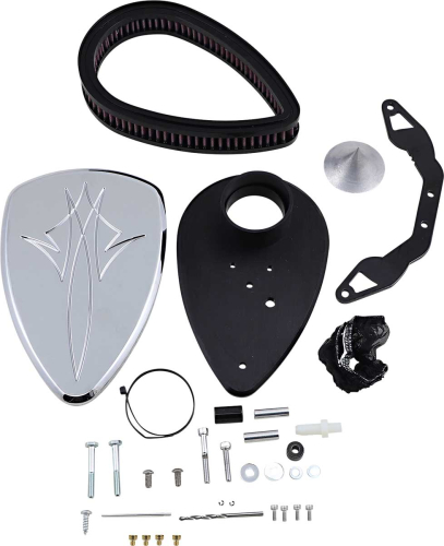 Baron Custom Accessories - Baron Custom Accessories Big Air Kit - Pinstripe Chrome - BA-2020-13