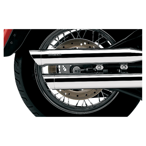 Cobra - Cobra 3in. Slashcut Slip-On Mufflers - Chrome - 6004