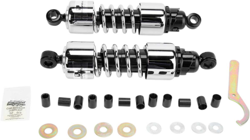 Progressive Suspension - Progressive Suspension 412 Series Cruiser Shocks - 11.5in. - Chrome - 412-4201C