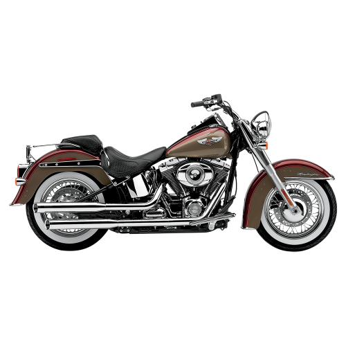 Cobra - Cobra 3in. Slashcut Slip-On Mufflers - Chrome - 6002