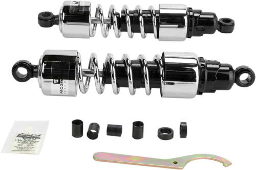 Progressive Suspension - Progressive Suspension 412 Series Cruiser Shocks - 12in. - Chrome - 412-4229C