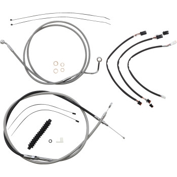 Magnum - Magnum XR Stainless Dot Handlebar Installation Kit - 12in-14in. - Chrome Fittings - 589981