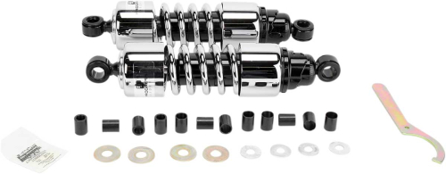 Progressive Suspension - Progressive Suspension 412 Series Cruiser Shocks - 11.5in. - Chrome - 412-4202C
