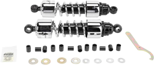 Progressive Suspension - Progressive Suspension 412 Series Cruiser Shocks - 12.5in. - Chrome - 412-4207C