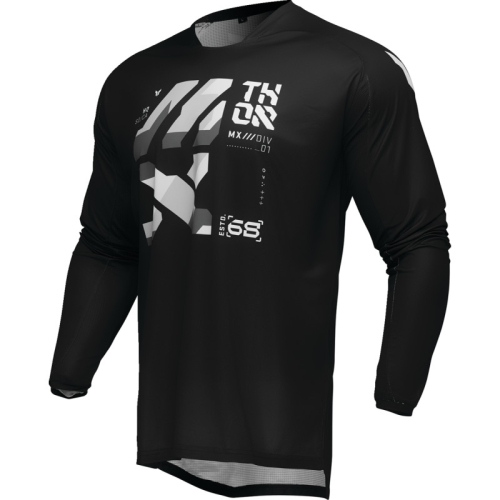 Thor - Thor Launchmode Brave Jersey - 2910-8220 - Black/Gray - Medium