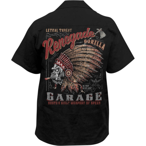 Lethal Threat - Lethal Threat Garage Gorilla Shirt - HW50212M - Black - Medium