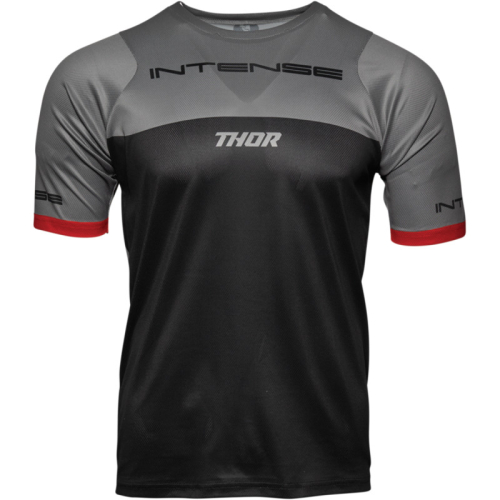 Thor - Thor Intense Assist Short Sleeve Team Jersey - 5120-0057 - Black/Gray - Small