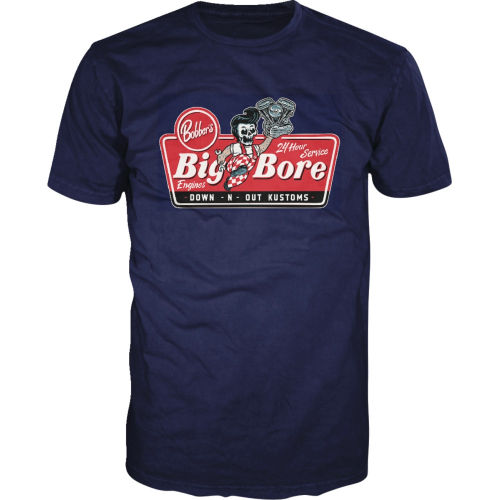 Lethal Threat - Lethal Threat Down-N-Out Big Bore T-Shirt - DT10048M - Navy - Medium