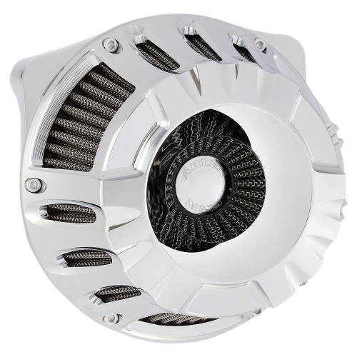 Arlen Ness - Arlen Ness Inverted Series Air Cleaner Kit - Deep Cut - Chrome - 18-928