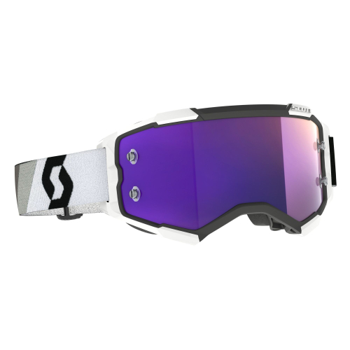 Scott USA - Scott USA Fury Goggles - 272828-7702281 - Racing Black/White/Purple Chrome Works Lens - OSFM