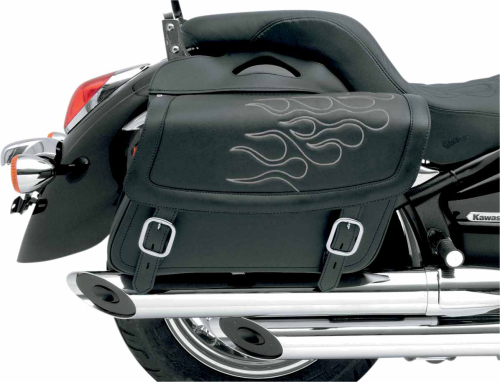 Saddlemen - Saddlemen Highway Tattoo Saddlebag - Silver - 13in.L x 6in.W x 9 1/2in.H - X021-05-0403