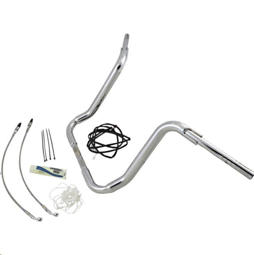 Fat Baggers, Inc. - Fat Baggers, Inc. 1-1/2in. EZ Install Pointed Top Handlebar Kit - Chrome - 809516