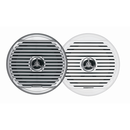 Jensen - JENSEN  MSX65R 6.5" High Performance Coaxial Speaker - (Pair) White/Silver Grills