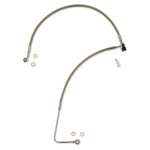Magnum - Magnum Clear Coated XR Stainless Lower Front Brakeline Kit - SSC1101-00