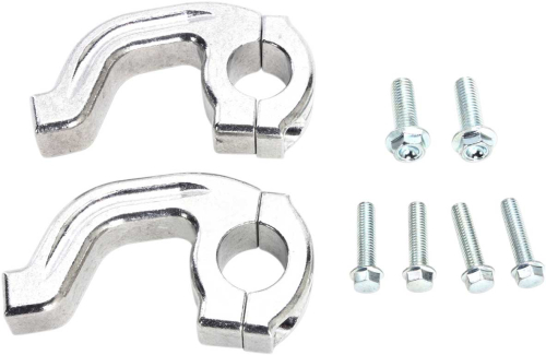 Moose Racing - Moose Racing Contour Handguard Inner Mount Clamp - 7/8In. Bar Steel/ Aluminium/ Alloy - Silver - 50-232S