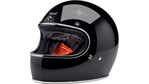 Biltwell Inc. - Biltwell Inc. Gringo Solid Helmet - 1002-101-501 - Gloss Black - X-Small